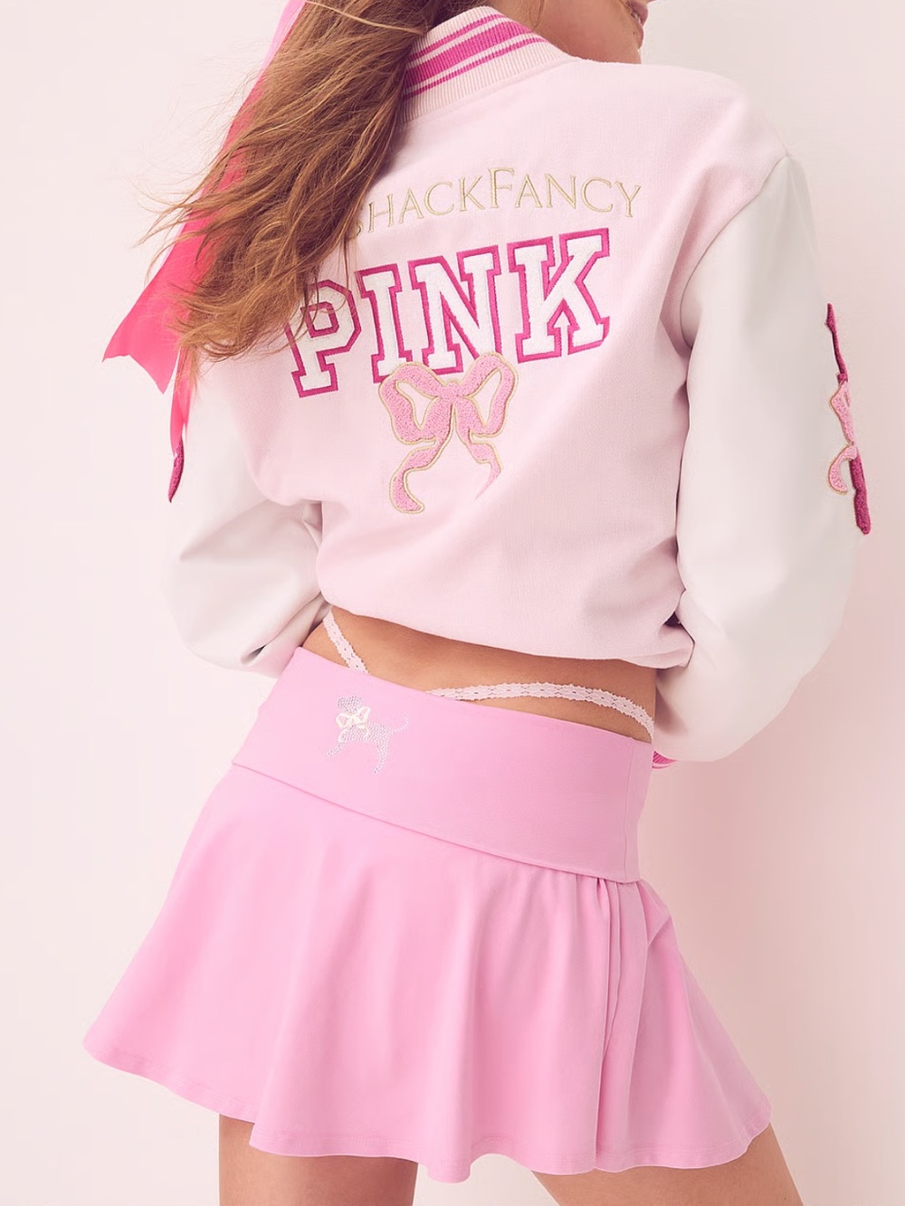 Loveshackfancy x Victoria’s Secret Pink Foldover Skirt